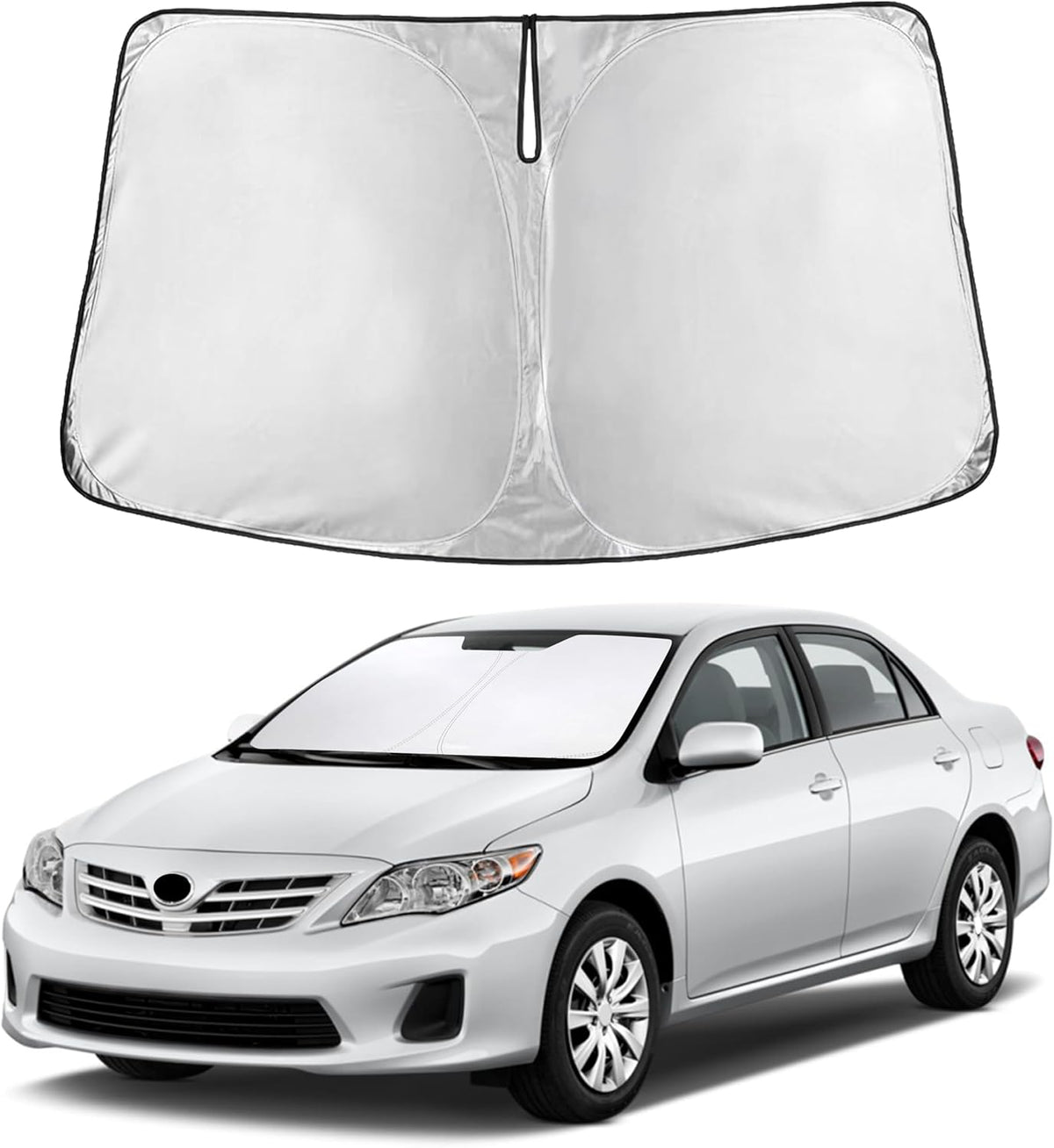Windshield Sun Shade, Foldable Car Window Shades, 280T Visor Shade - Colors F
