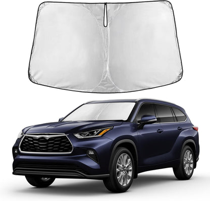 Windshield Sun Shade, Foldable Car Window Shades, 280T Visor Shade - Colors F