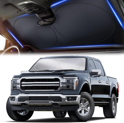 Windshield Sun Shade, Foldable Car Window Shades, 280T Visor Shade - Colors F