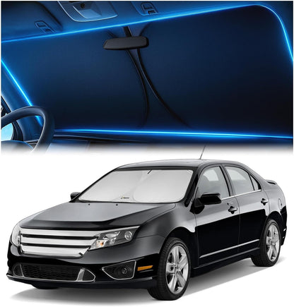 Windshield Sun Shade for Dodge RAM 1500 2019-2023 2024 2025 2026, Foldable Car Window Sunshade, Heat & UV Visor Cover, Reflective Front Shades Accessories - Colors C