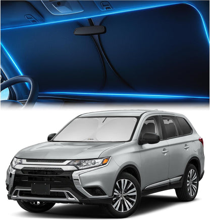 Windshield Sun Shade for Dodge RAM 1500 2019-2023 2024 2025 2026, Foldable Car Window Sunshade, Heat & UV Visor Cover, Reflective Front Shades Accessories - Colors C
