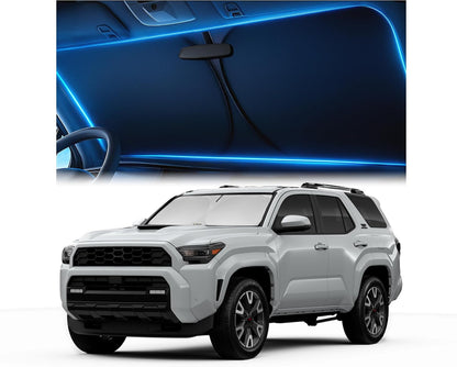 Windshield Sun Shade for Dodge RAM 1500 2019-2023 2024 2025 2026, Foldable Car Window Sunshade, Heat & UV Visor Cover, Reflective Front Shades Accessories - Colors C