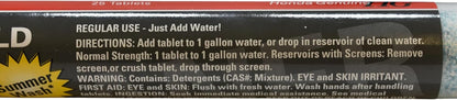 08798-TABS Windshield Washer Tablets Summer Wash – OEM Cleaning Solution, 25 Tablets per Tube