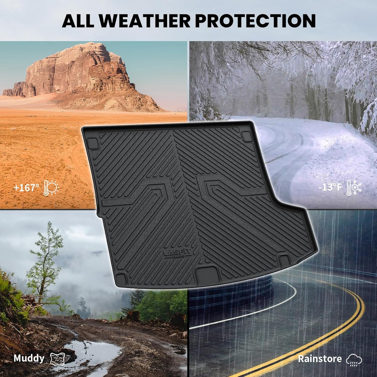 Cargo Liner for Honda CR-V 2023-2026 2027 (Gas & Hybrid & e:FCEV) - Colors C