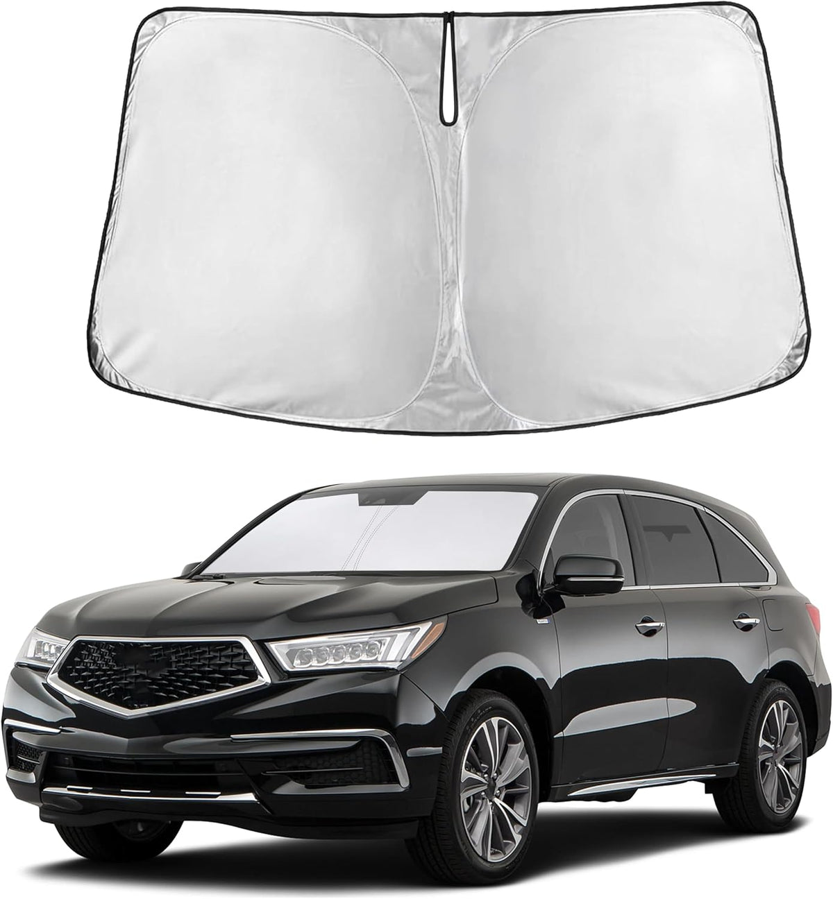 Windshield Sun Shade, Foldable Car Window Shades, 280T Visor Shade - Colors B