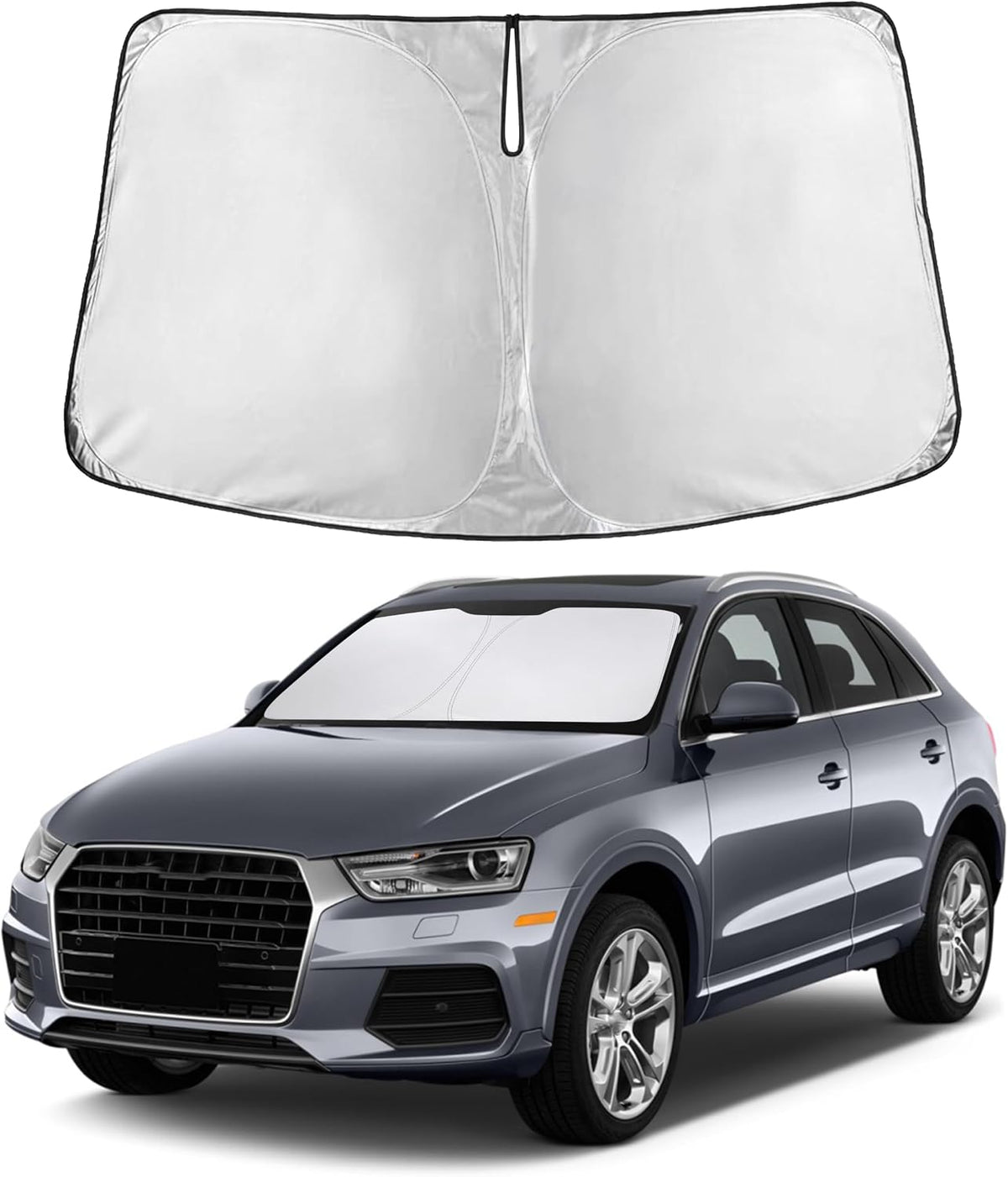 Windshield Sun Shade, Foldable Car Window Shades, 280T Visor Shade - Colors B