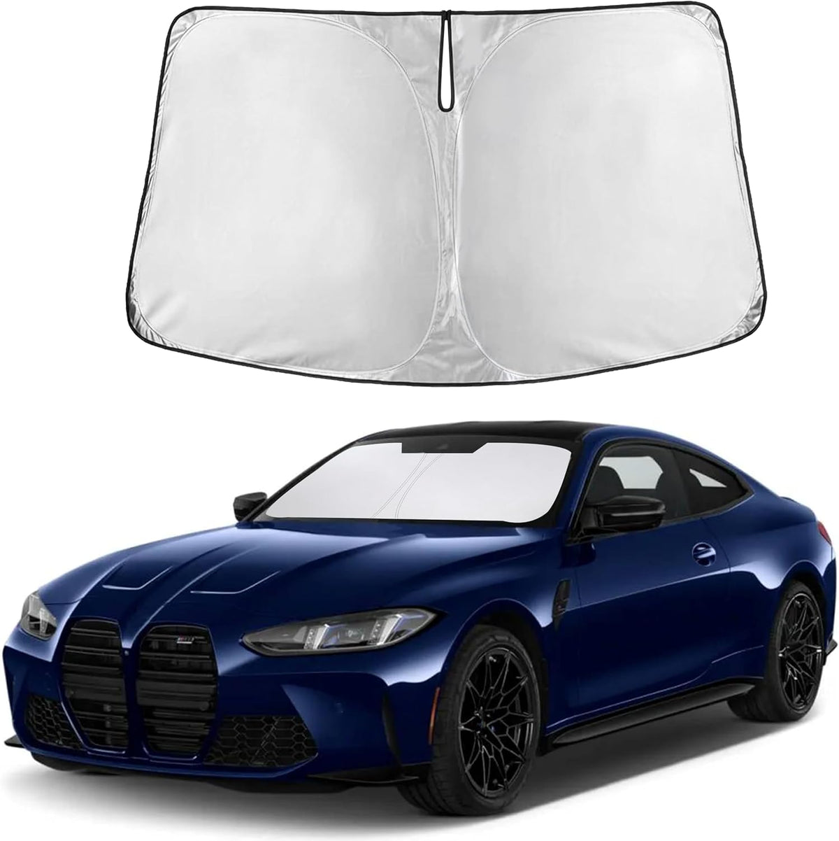 Windshield Sun Shade, Foldable Car Window Shades, 280T Visor Shade - Colors B