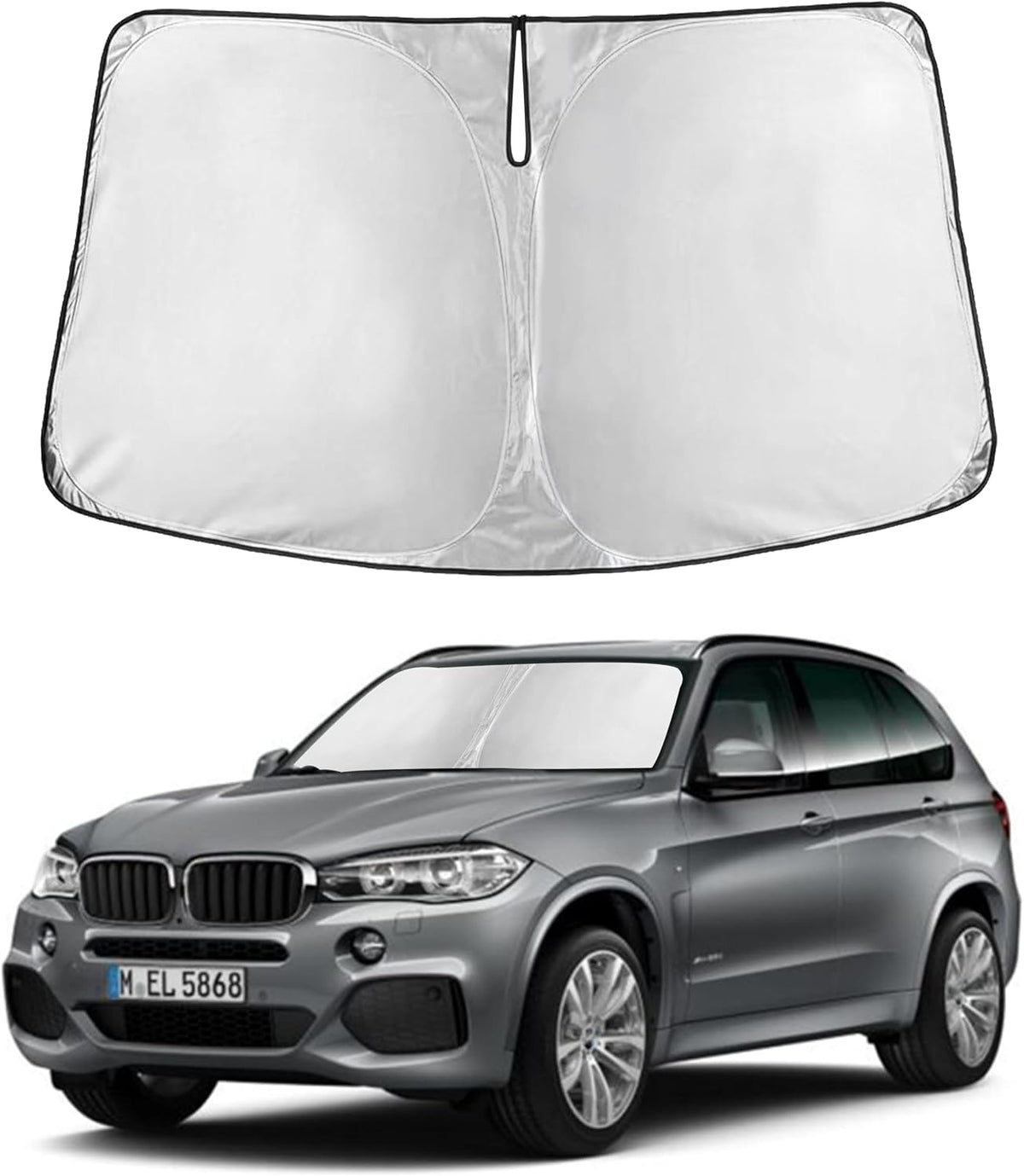 Windshield Sun Shade, Foldable Car Window Shades, 280T Visor Shade - Colors B