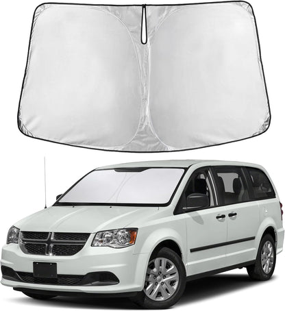 Windshield Sun Shade, Foldable Car Window Shades, 280T Visor Shade - Colors B