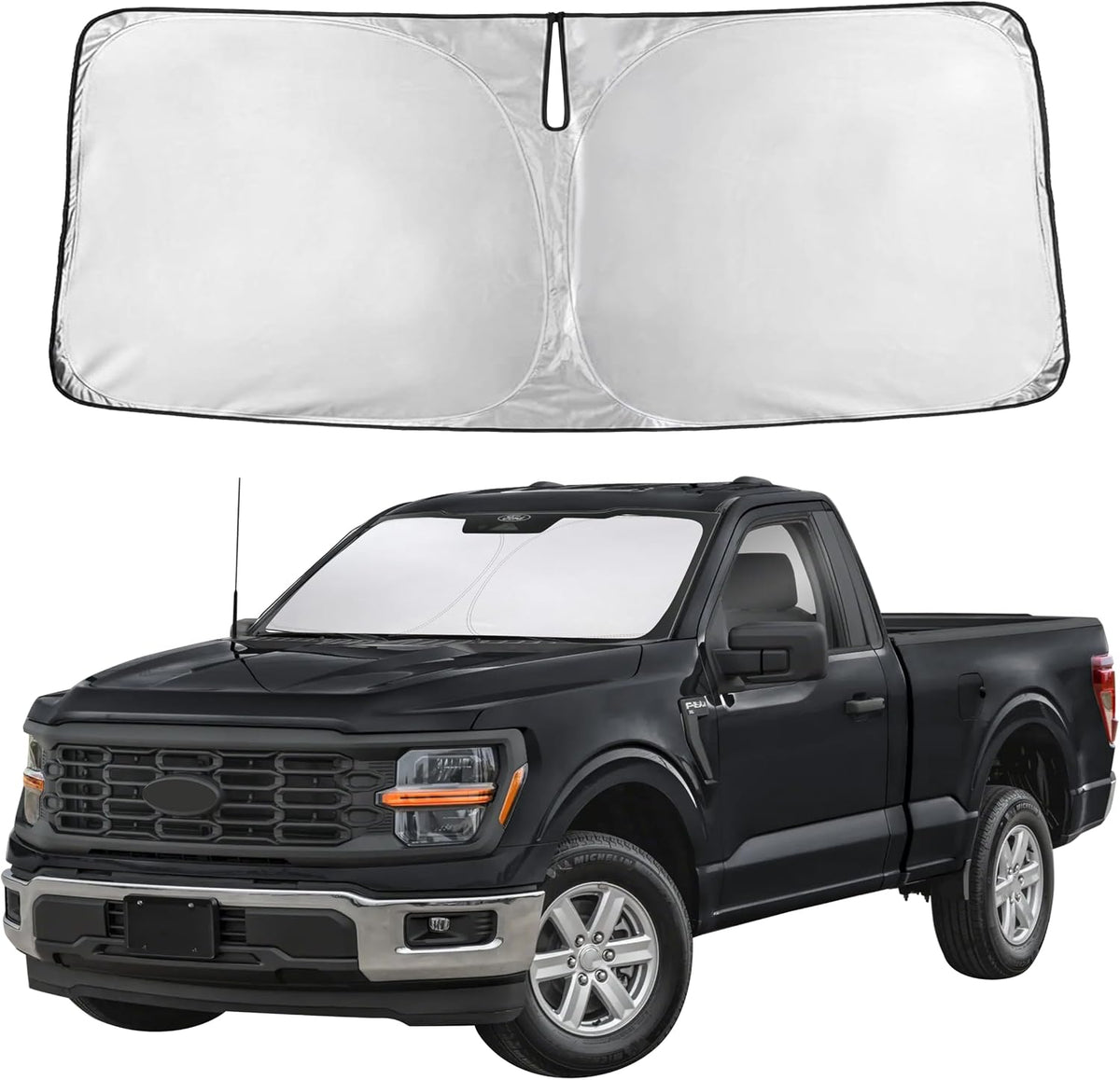 Windshield Sun Shade, Foldable Car Window Shades, 280T Visor Shade - Colors B