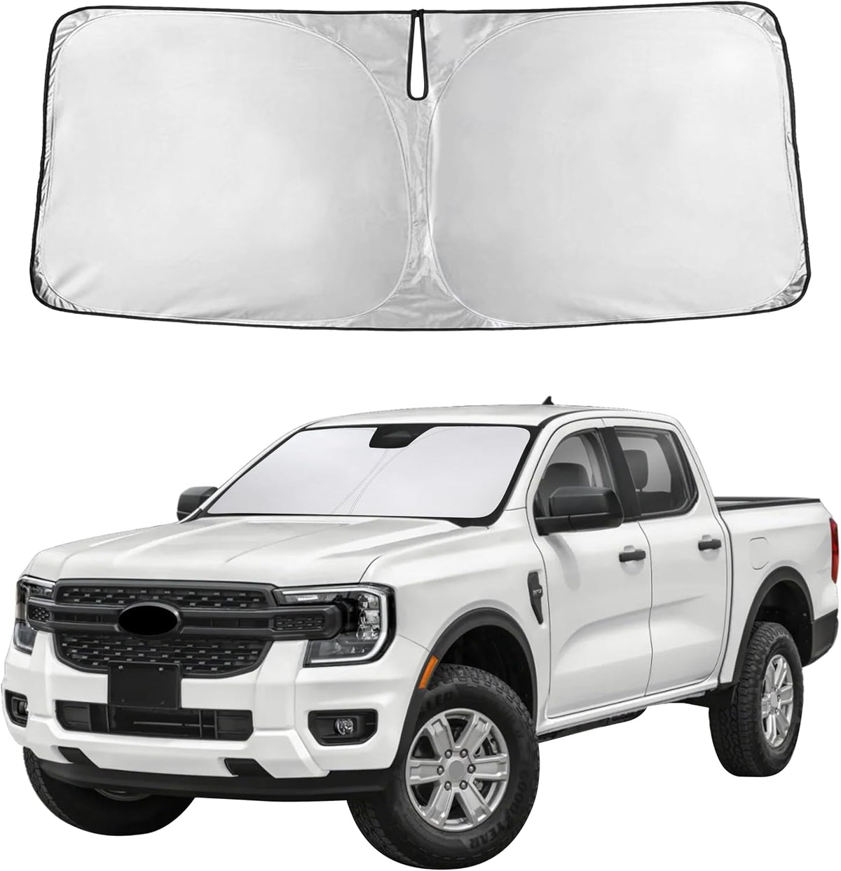Windshield Sun Shade, Foldable Car Window Shades, 280T Visor Shade - Colors B