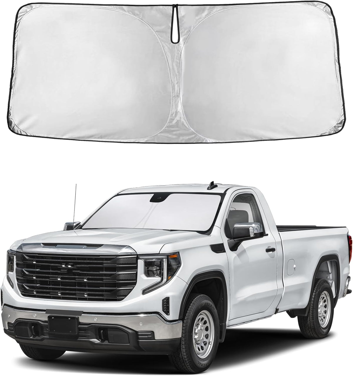 Windshield Sun Shade, Foldable Car Window Shades, 280T Visor Shade - Colors B