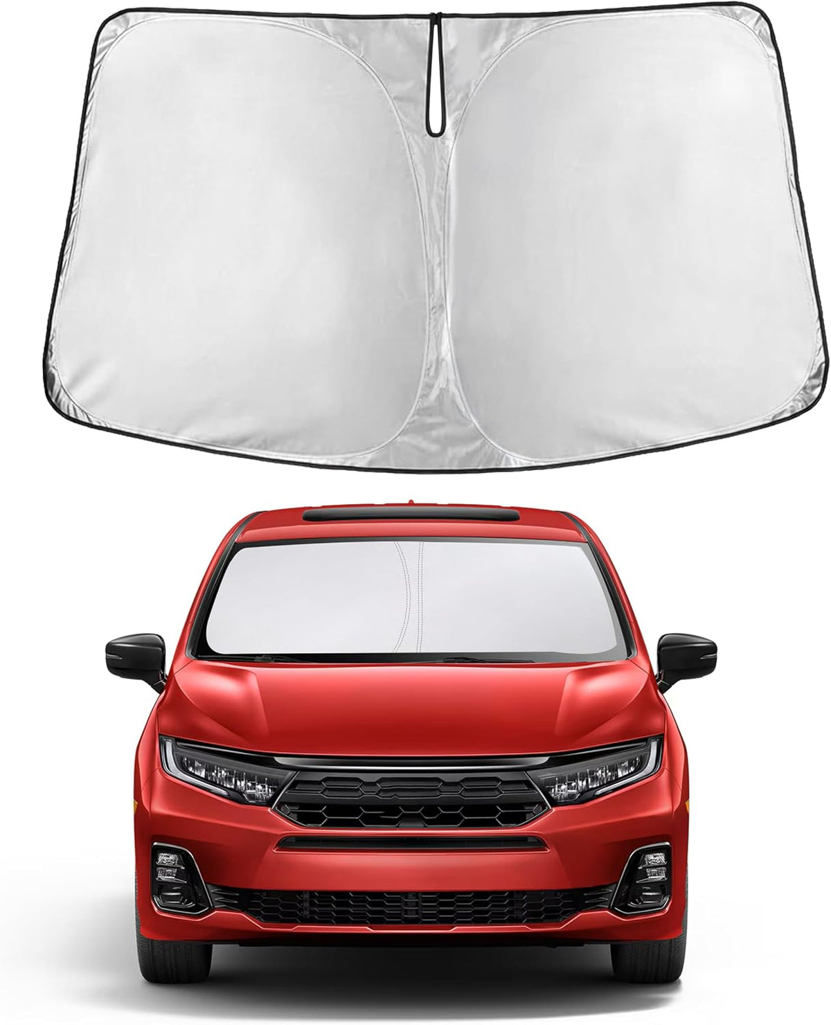 Windshield Sun Shade, Foldable Car Window Shades, 280T Visor Shade - Colors B