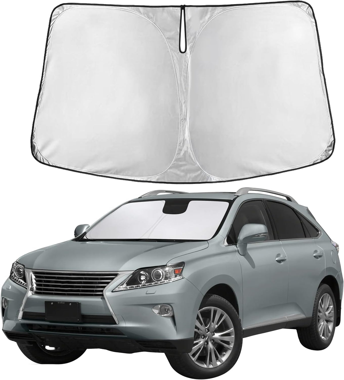 Windshield Sun Shade, Foldable Car Window Shades, 280T Visor Shade - Colors B