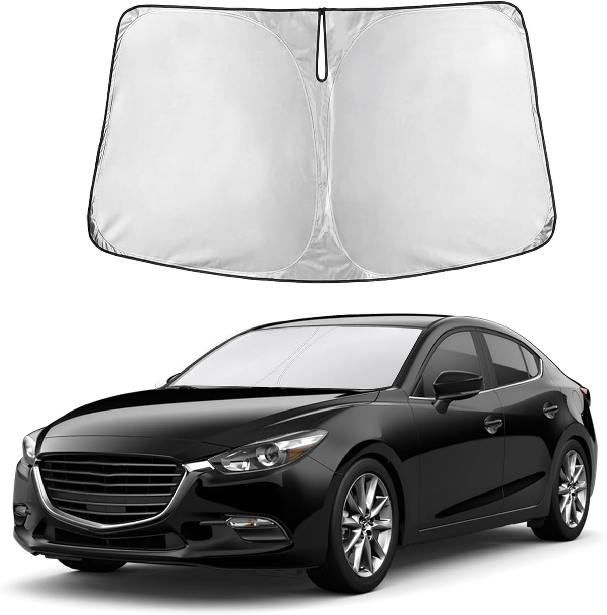 Windshield Sun Shade, Foldable Car Window Shades, 280T Visor Shade - Colors B