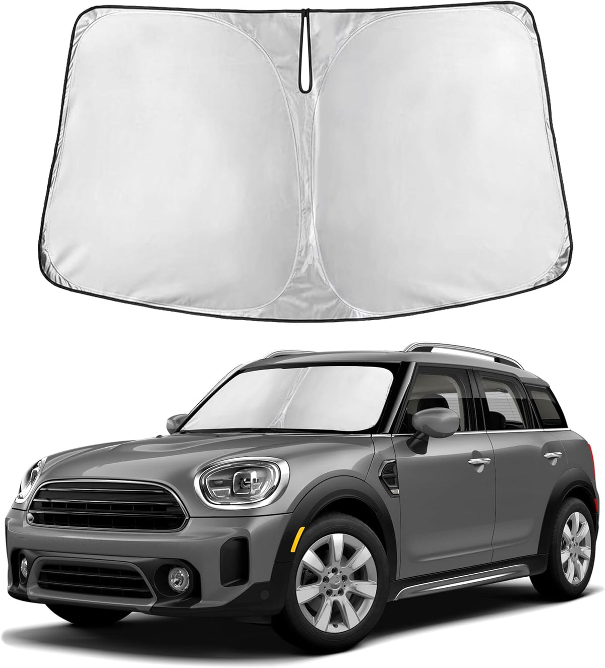 Windshield Sun Shade, Foldable Car Window Shades, 280T Visor Shade - Colors B