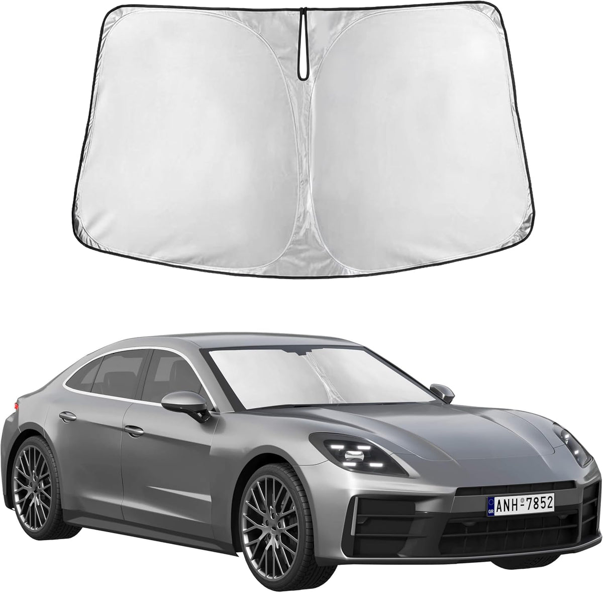 Windshield Sun Shade, Foldable Car Window Shades, 280T Visor Shade - Colors B