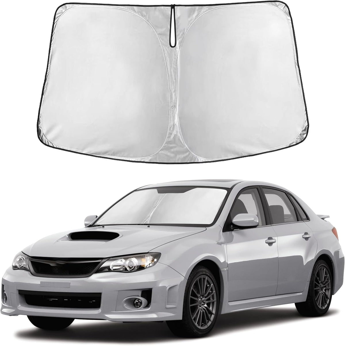Windshield Sun Shade, Foldable Car Window Shades, 280T Visor Shade - Colors B