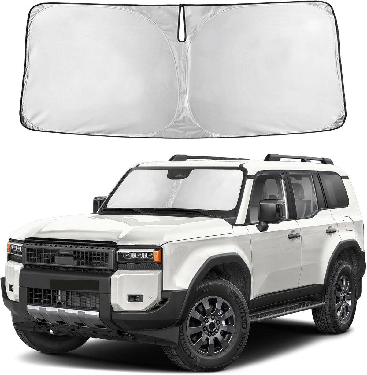 Windshield Sun Shade, Foldable Car Window Shades, 280T Visor Shade - Colors B