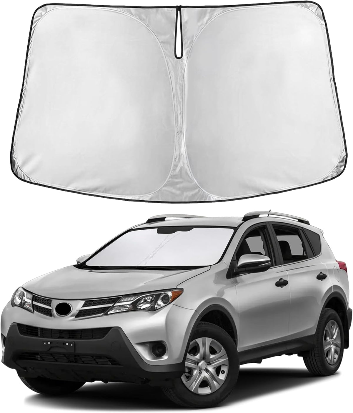 Windshield Sun Shade, Foldable Car Window Shades, 280T Visor Shade - Colors B