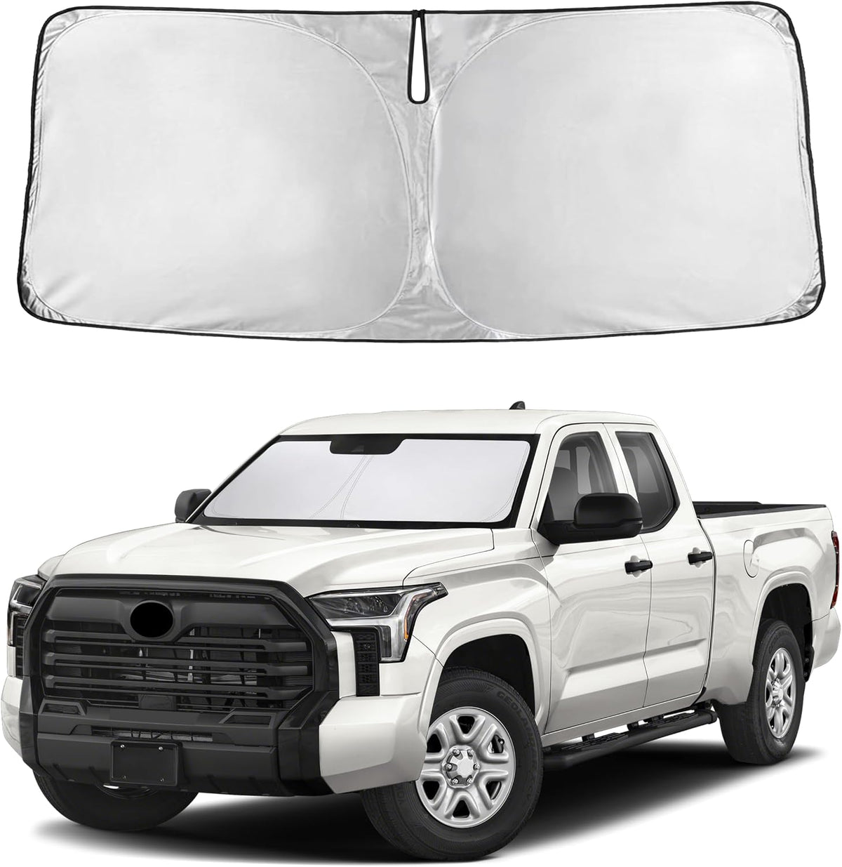 Windshield Sun Shade, Foldable Car Window Shades, 280T Visor Shade - Colors B