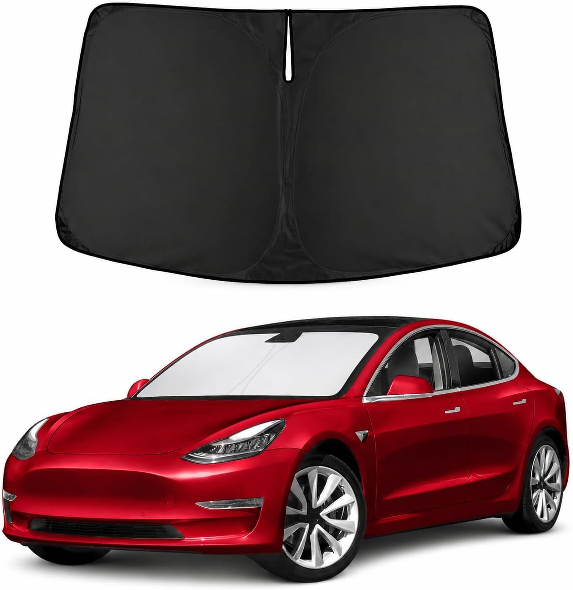 Windshield Sun Shade, Foldable Car Window Shades, 280T Visor Shade - Colors B