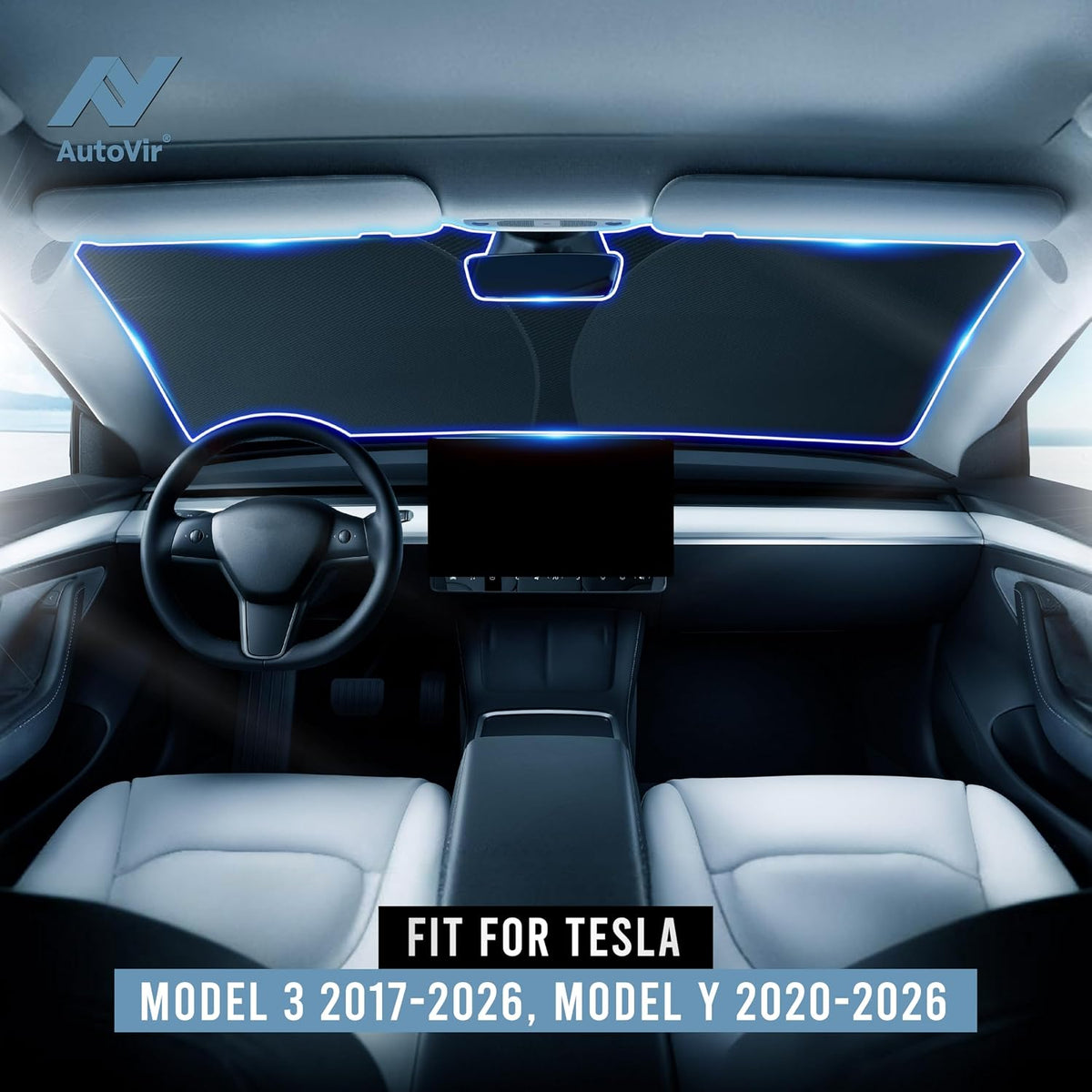 Windshield Sun Shade, Foldable Car Window Shades, 280T Visor Shade - Colors B