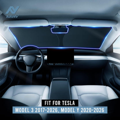 Windshield Sun Shade, Foldable Car Window Shades, 280T Visor Shade - Colors B