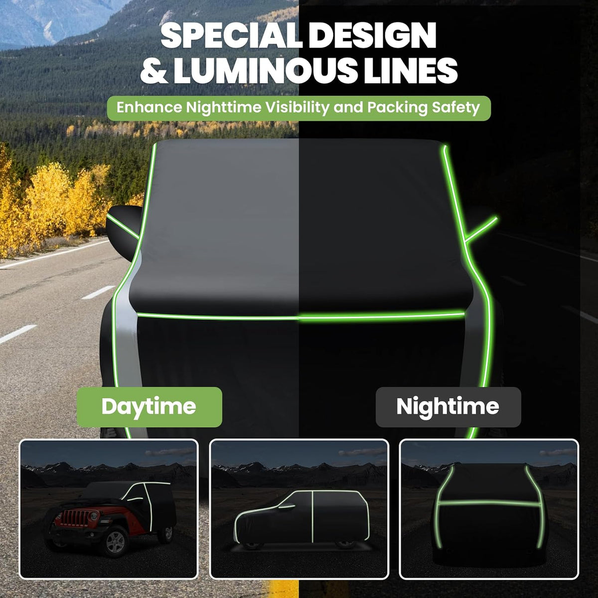 420d Waterproof Car Cover for Toyota RAV4 SUV Accessories - Colors C