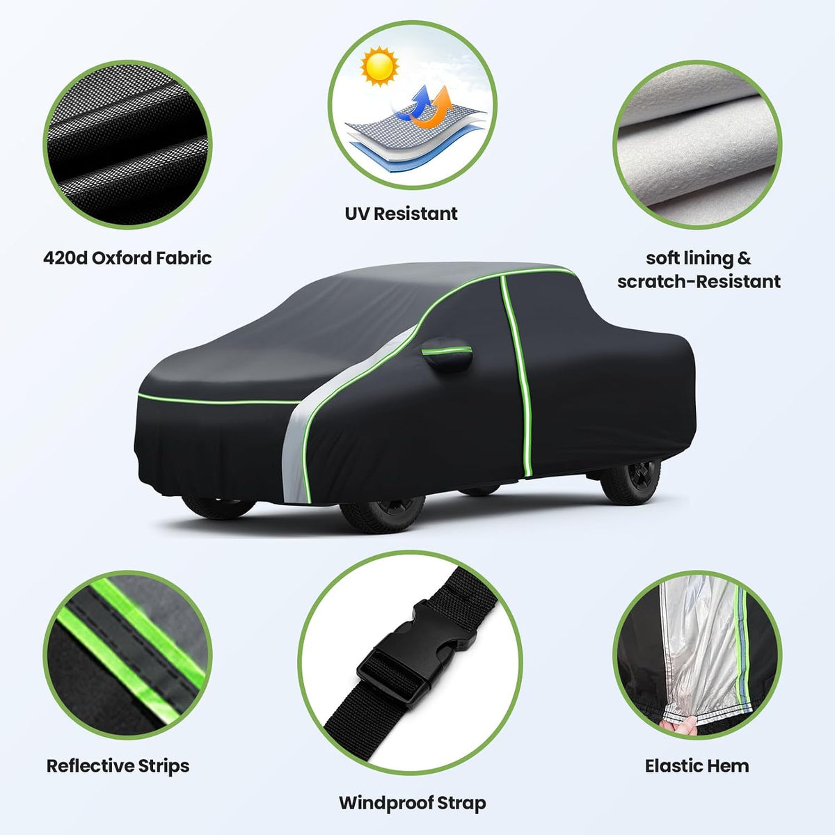 420d Waterproof Car Cover for Toyota RAV4 SUV Accessories - Colors C