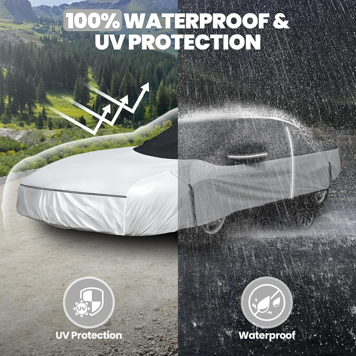 420d Waterproof Car Cover for Toyota RAV4 SUV Accessories - Colors C