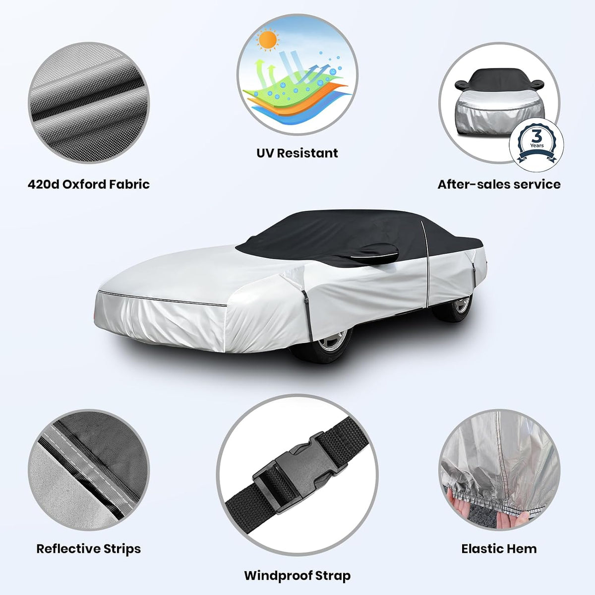 420d Waterproof Car Cover for Toyota RAV4 SUV Accessories - Colors C
