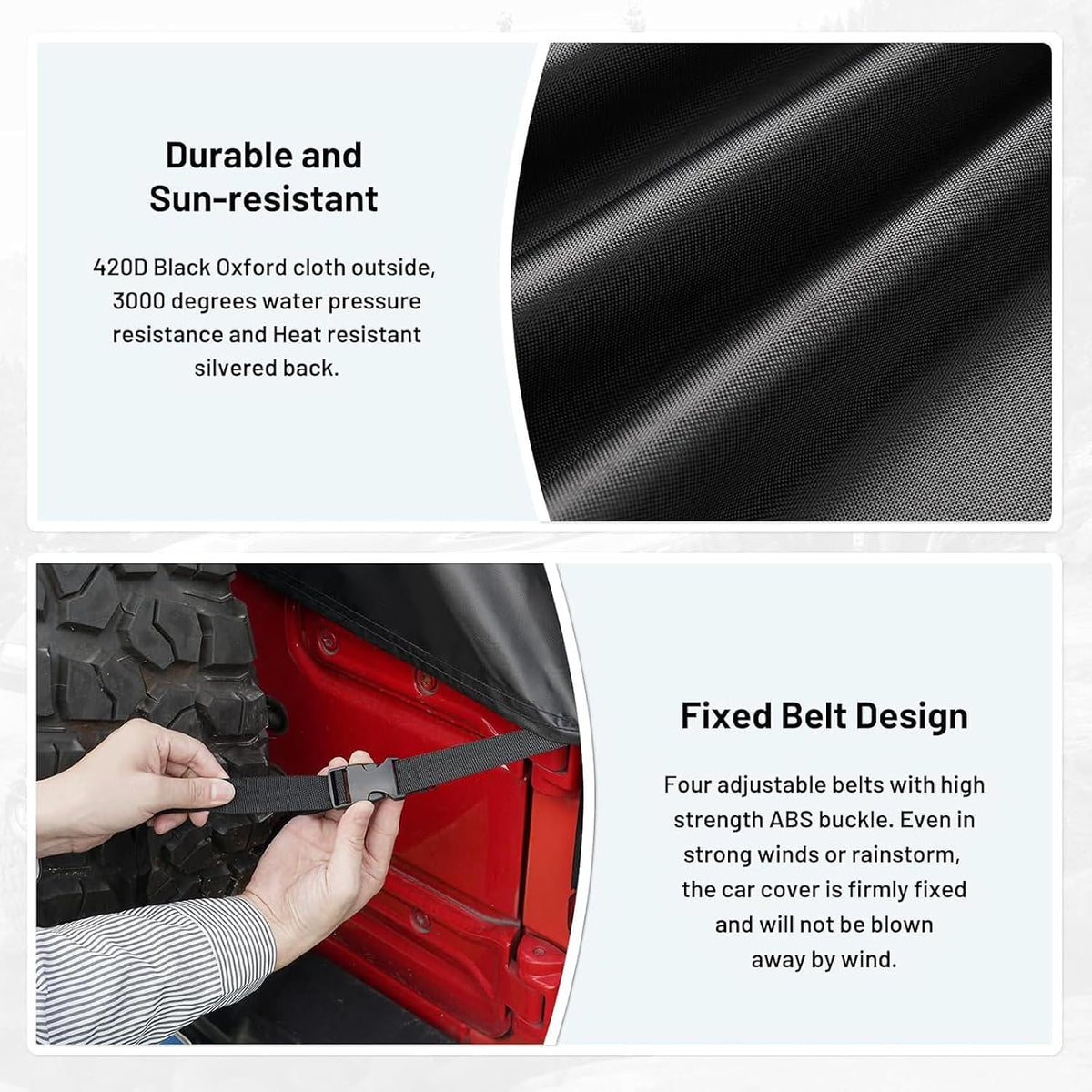 420d Waterproof Car Cover for Toyota RAV4 SUV Accessories - Colors C