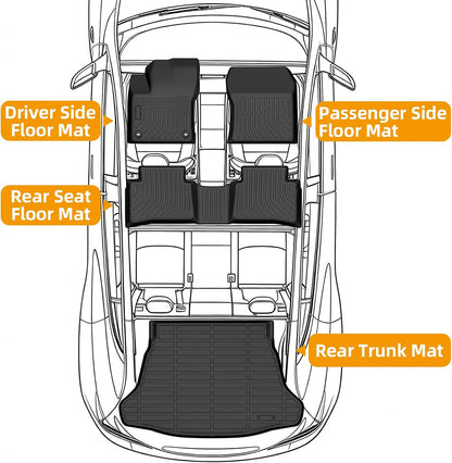 Floor Mats for Toyota Prius 2016-2022(NOT for Prius c & Prius v) - Colors C