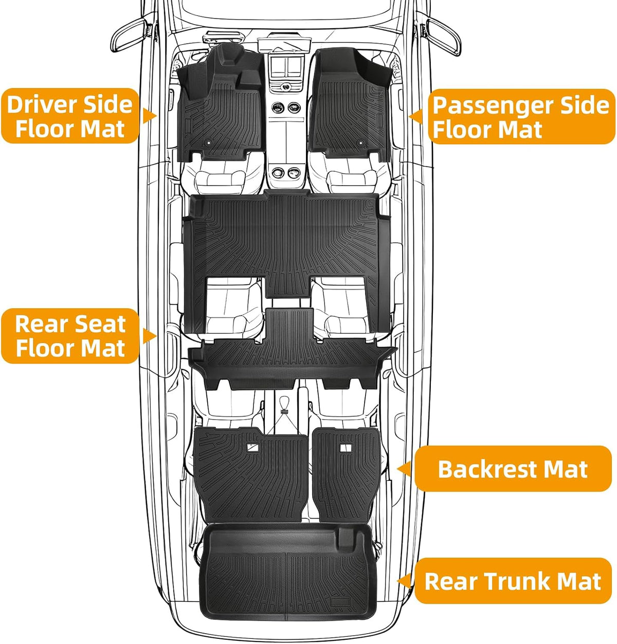 Floor Mats for Toyota Prius 2016-2022(NOT for Prius c & Prius v) - Colors C
