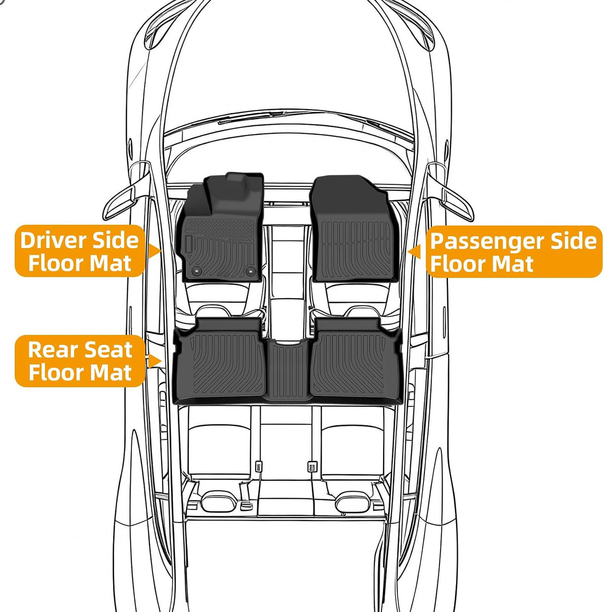 Floor Mats for Toyota Prius 2016-2022(NOT for Prius c & Prius v) - Colors C