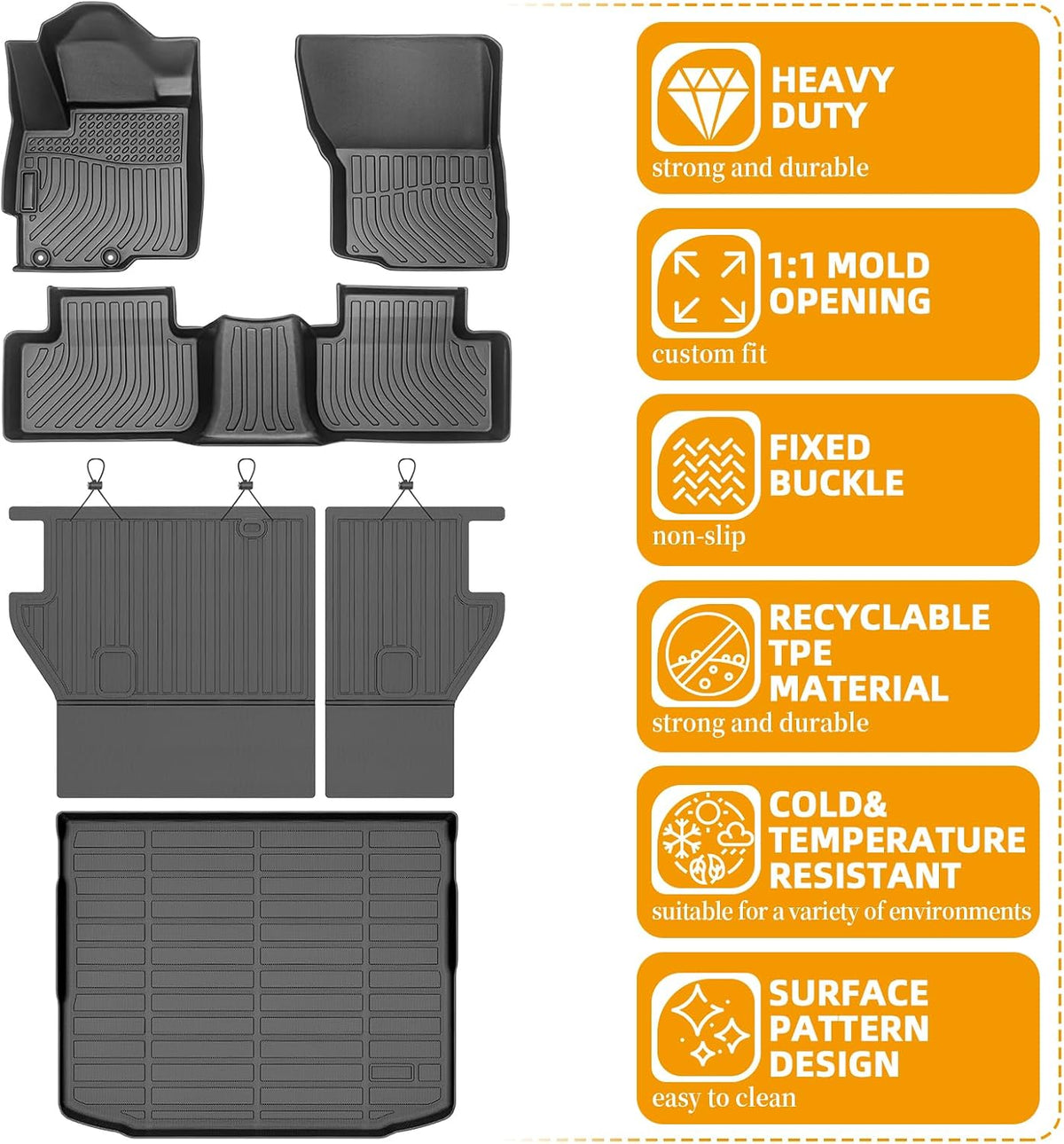 Floor Mats for Toyota Prius 2016-2022(NOT for Prius c & Prius v) - Colors C