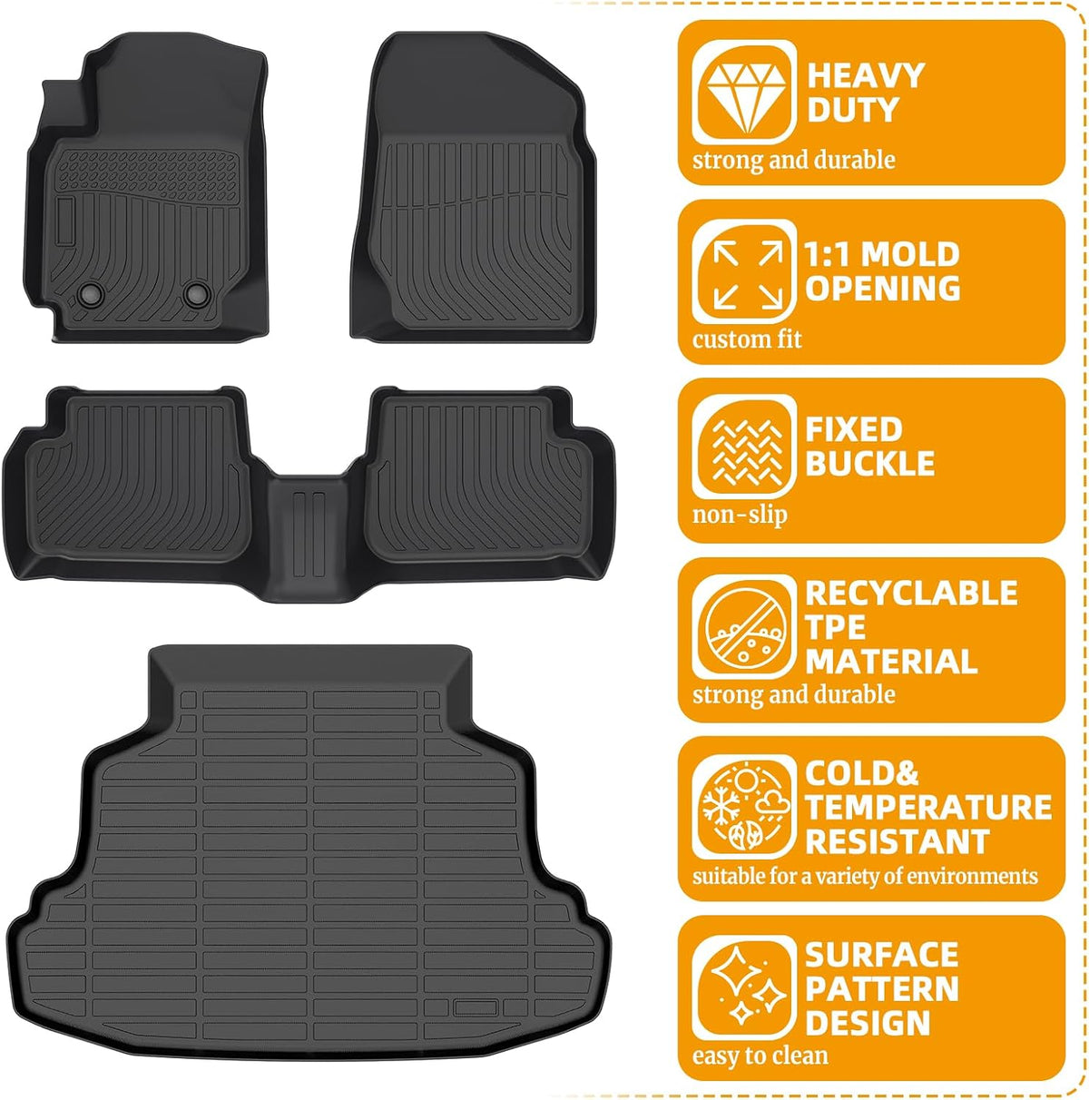 Floor Mats for Toyota Prius 2016-2022(NOT for Prius c & Prius v) - Colors C