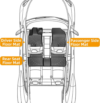 Floor Mats for Toyota Prius 2016-2022(NOT for Prius c & Prius v) - Colors C