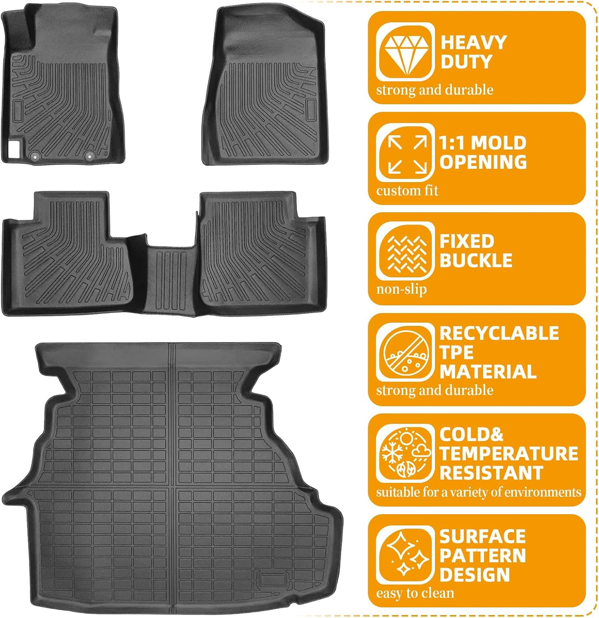 Floor Mats for Toyota Prius 2016-2022(NOT for Prius c & Prius v) - Colors C