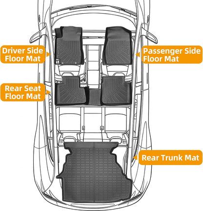 Floor Mats for Toyota Prius 2016-2022(NOT for Prius c & Prius v) - Colors C