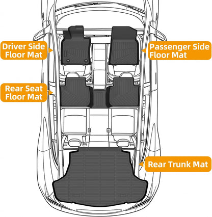 Floor Mats for Toyota Prius 2016-2022(NOT for Prius c & Prius v) - Colors C