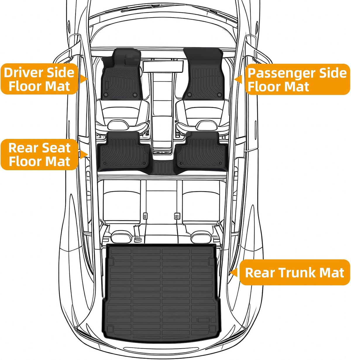 Floor Mats for Toyota Prius 2016-2022(NOT for Prius c & Prius v) - Colors C