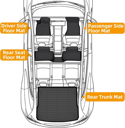 Floor Mats for Toyota Prius 2016-2022(NOT for Prius c & Prius v) - Colors C