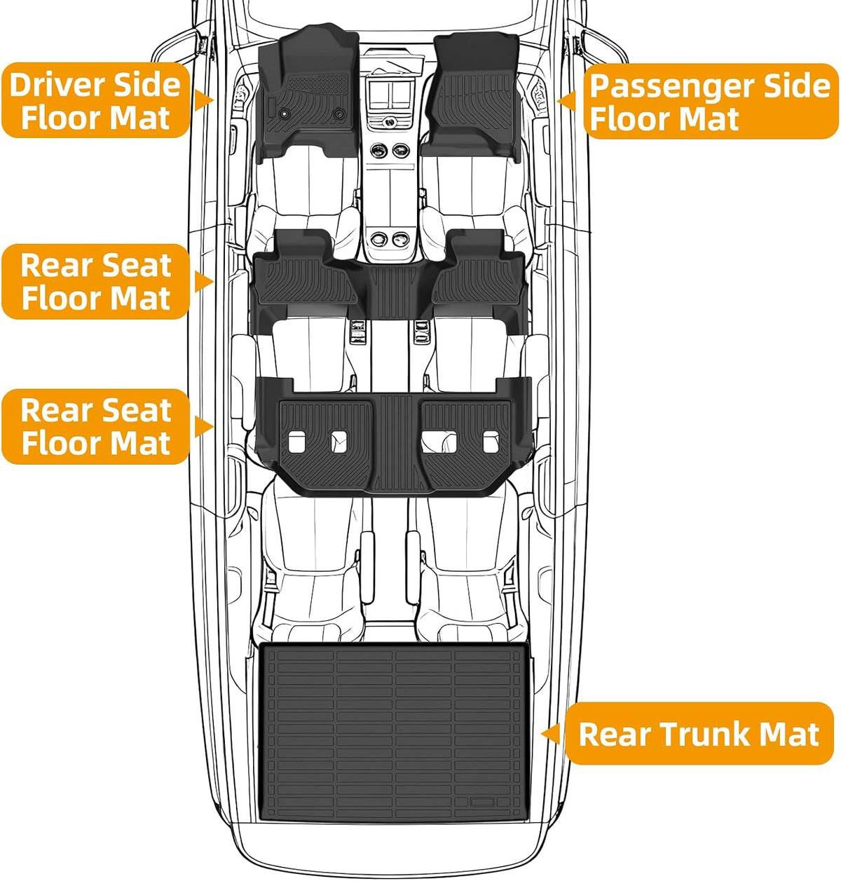 Floor Mats for Toyota Prius 2016-2022(NOT for Prius c & Prius v) - Colors C