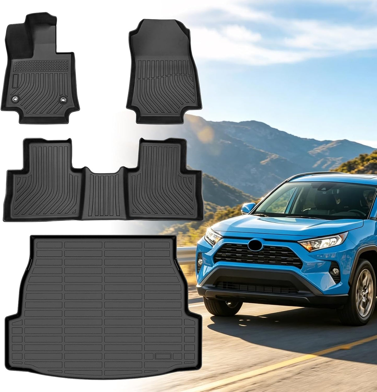 Floor Mats for Toyota Prius 2016-2022(NOT for Prius c & Prius v) - Colors C