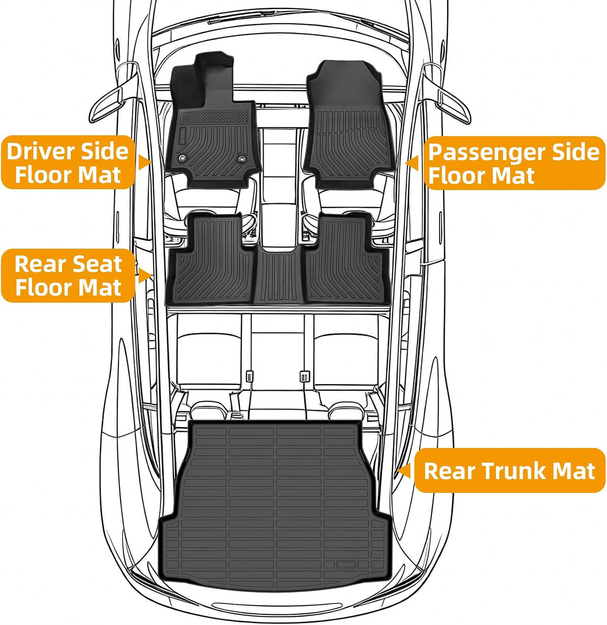 Floor Mats for Toyota Prius 2016-2022(NOT for Prius c & Prius v) - Colors C