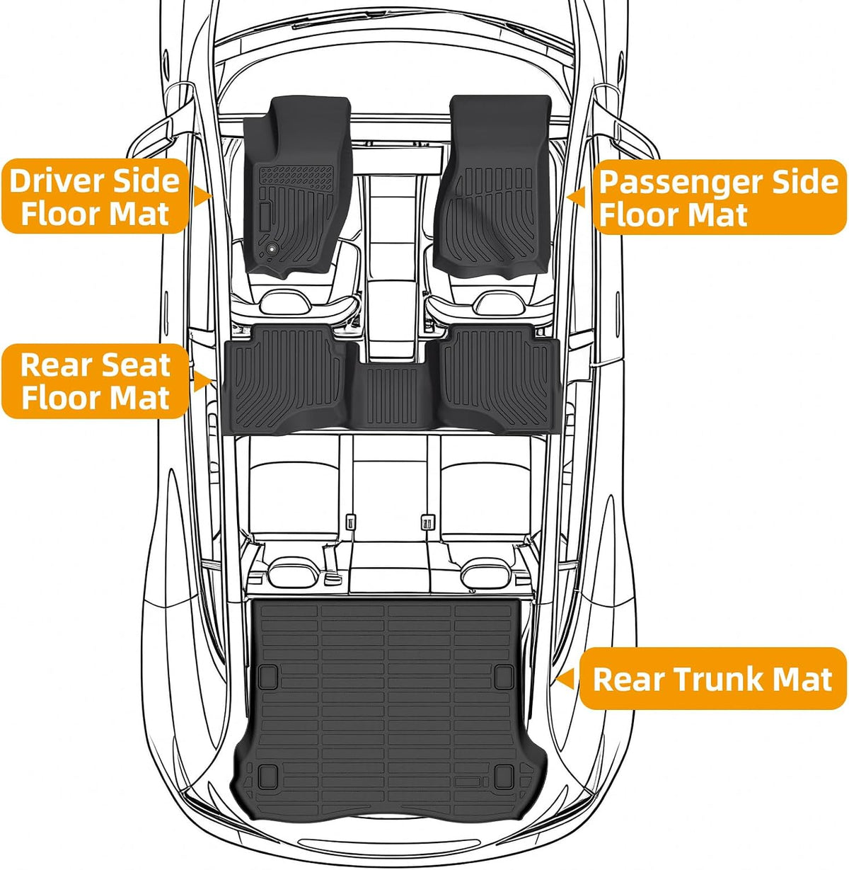 Floor Mats for Toyota Prius 2016-2022(NOT for Prius c & Prius v) - Colors C