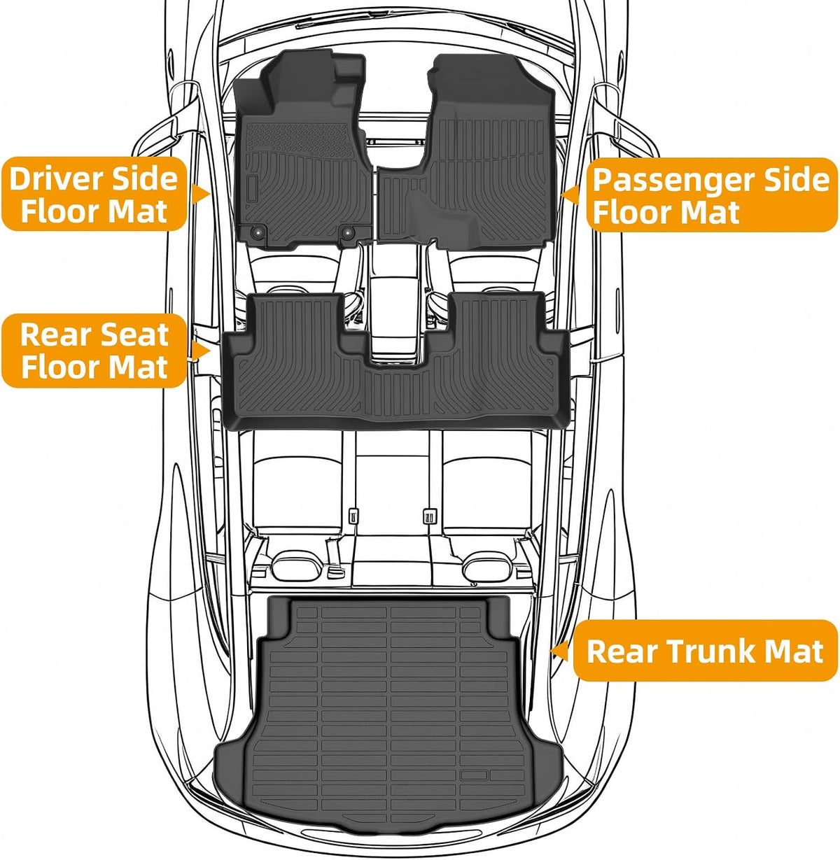 Floor Mats for Toyota Prius 2016-2022(NOT for Prius c & Prius v) - Colors C