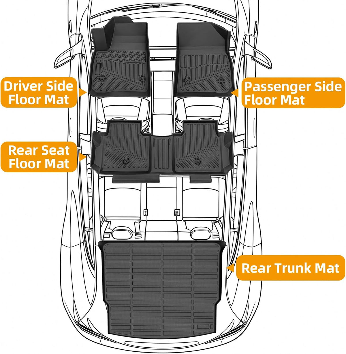Floor Mats for Toyota Prius 2016-2022(NOT for Prius c & Prius v) - Colors C